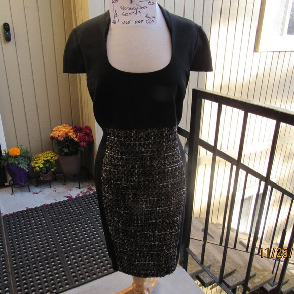 #624  WOMAN'S BLACK SHEATH DRESS BY PHASE EIGHT  (SIZE 14US / 18UK) - Picture 5 of 5